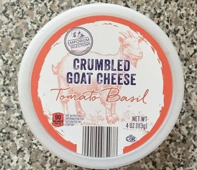 Tomato Basil Crumbled Goat Cheese