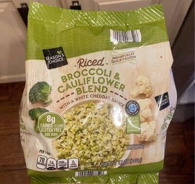 Riced broccoli and cauliflower blend