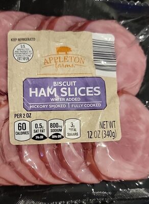 biscuit ham slices