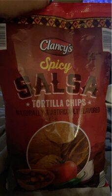 spicy salsa tortilla chips naturally & artificially flavored