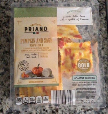 Pumpkin and Sage Ravioli