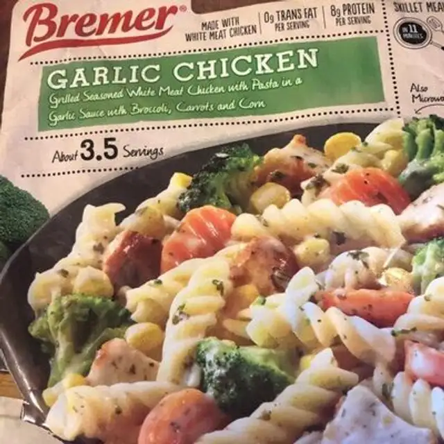 Garlic  chicken front packaging
