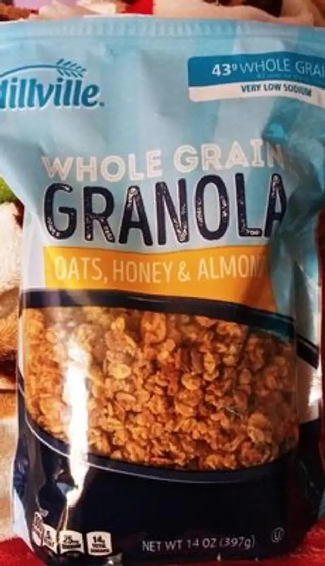 Oats, honey & almonds whole grain granola, oats, honey & almonds