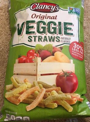 Veggie straws front packaging