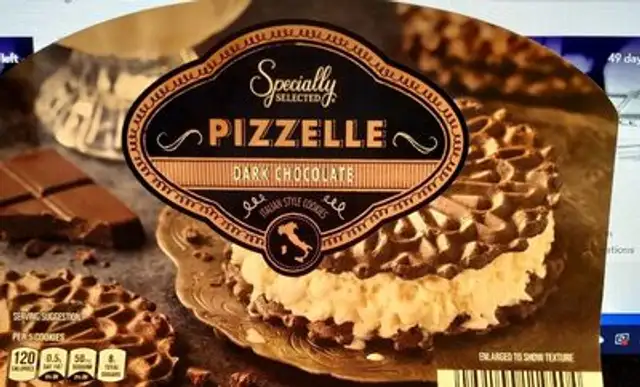 Pizzelle dark chocolate