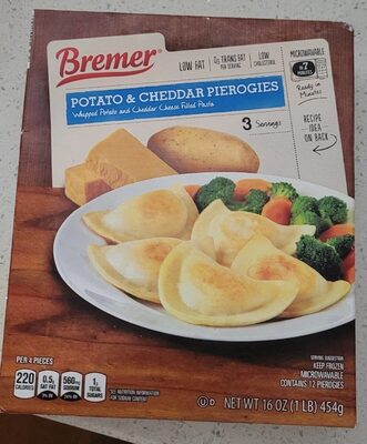 Potato & Cheddar Pierogies front packaging