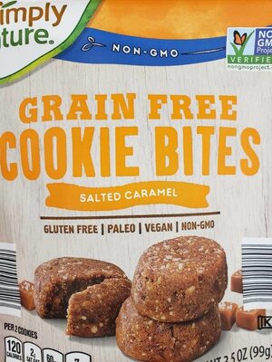 Grain Free Salted Caramel Cookie Bites