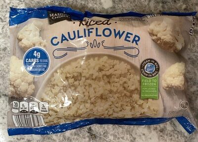 Riced cauliflower front packaging