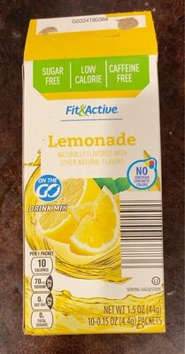 Lemonade On the Go Drink Mix front packaging