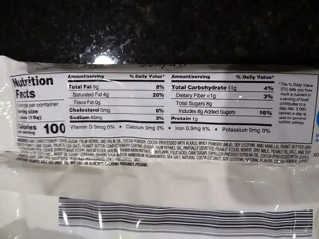 Benton's P.B. Deluxe peanut butter filled cookies enrolled in Dark Fudge ingredients label