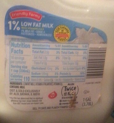 1% low fat milk