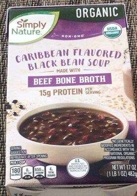 Caribbean Flavored Black Bean Soup front packaging