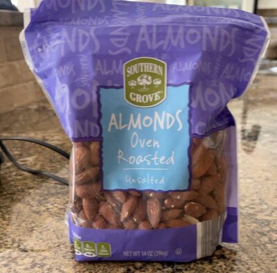 Unsalted oven roasted almonds