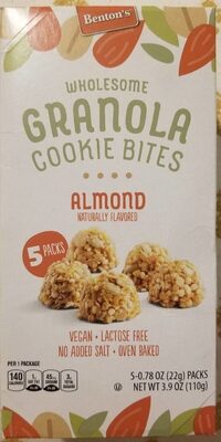 Wholesome Granola Cookie Bites Almond