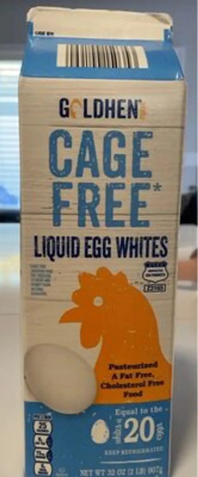Cage free liquid egg whites