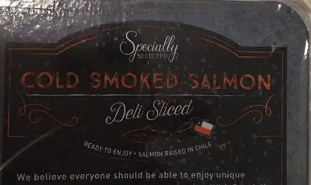Cold smoked salmon
