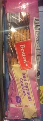 Iced oatmeal cookies