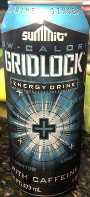 Low-Calorie Gridlock Energy Drink front packaging