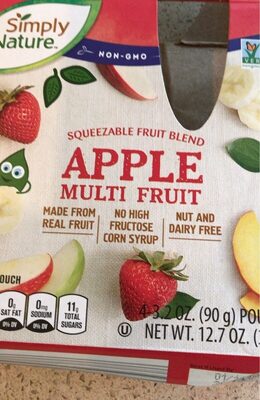 Apple sauce front packaging