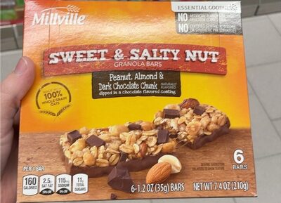 Sweet And Salty Nut Granola Bars front packaging