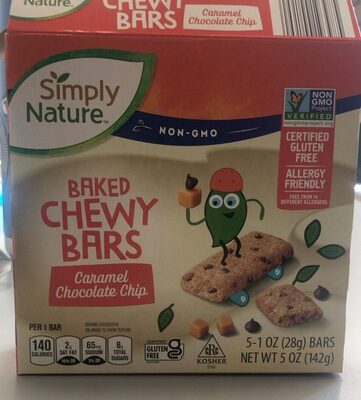 Caramel Chocolate Chip Baked Chewy Bars