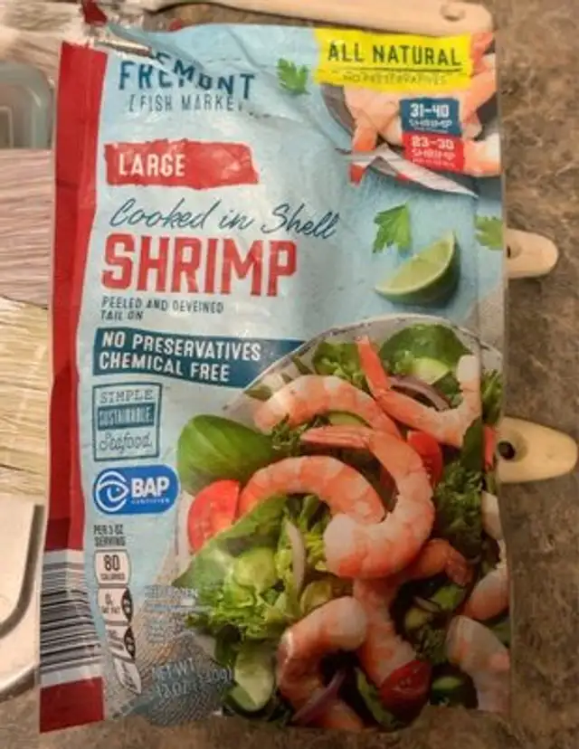 Cooked in Shell Shrimp