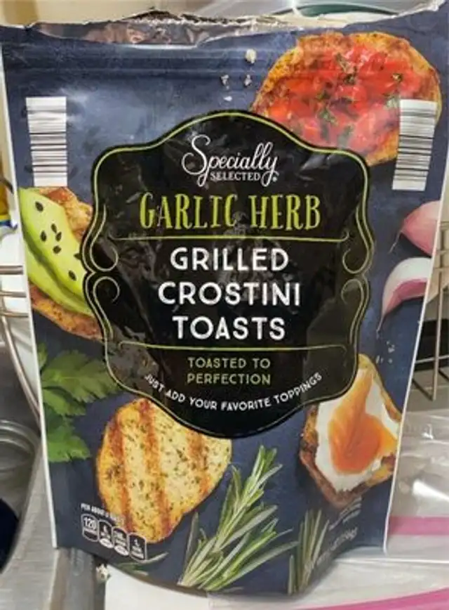 Garlic Herb Grilled Crostini Crusts