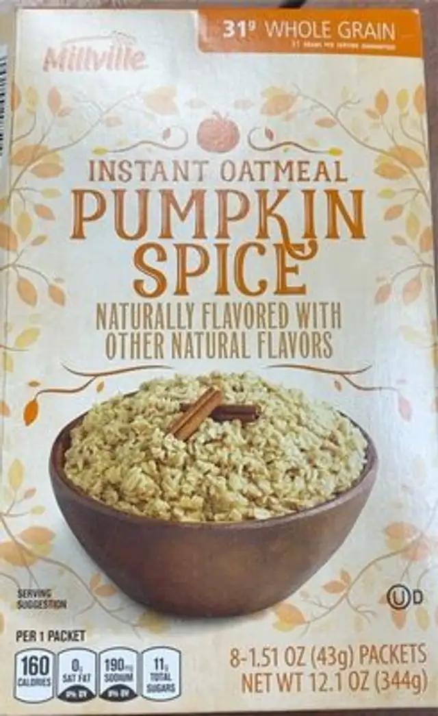 Pumpkin Spice Instant Oatmeal