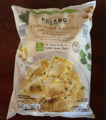 Smoked Gouda & Poblano Chickpea Ravioli