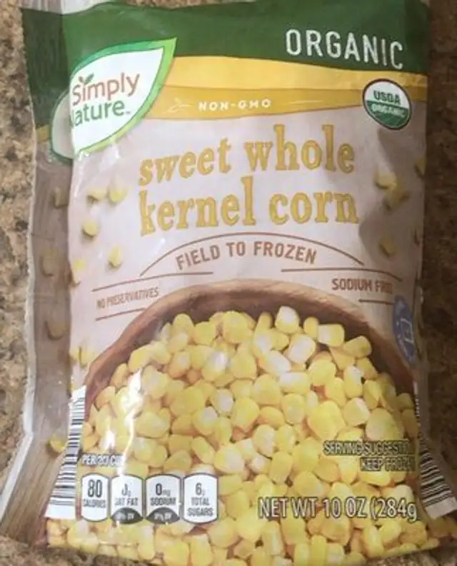Organic sweet whole kernel corn