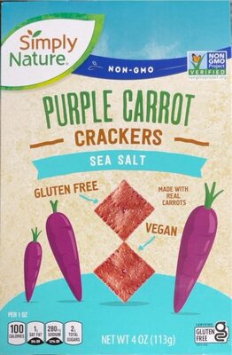 Purple Carrot Carkers - Sea Salt