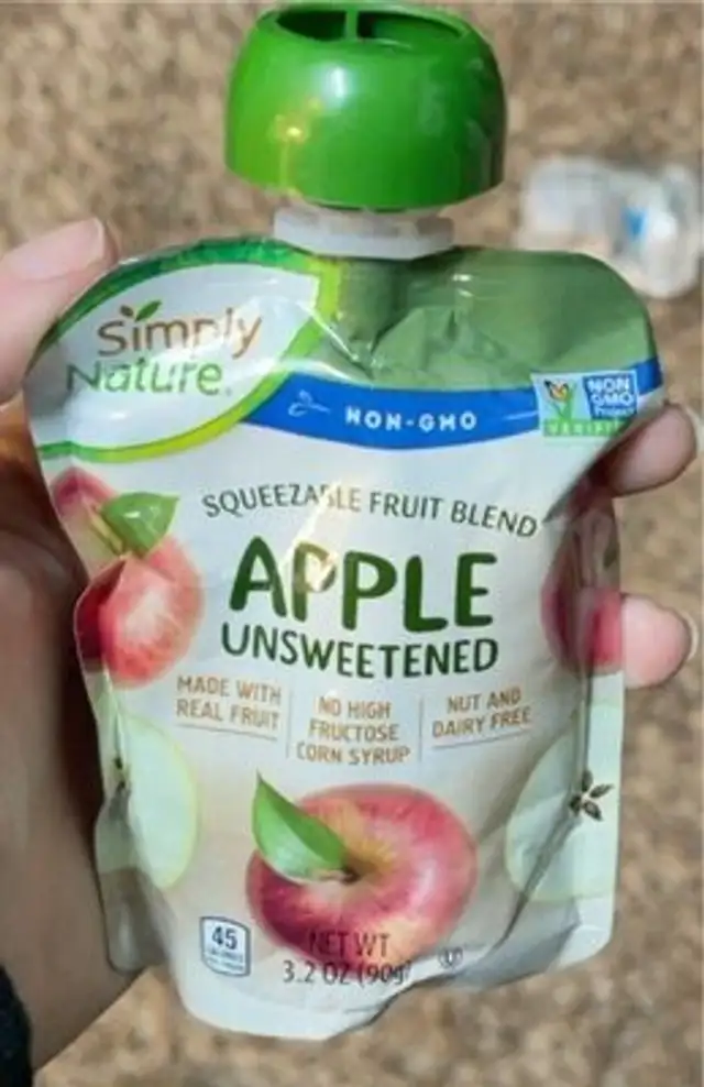 Squeezable apple unsweetened