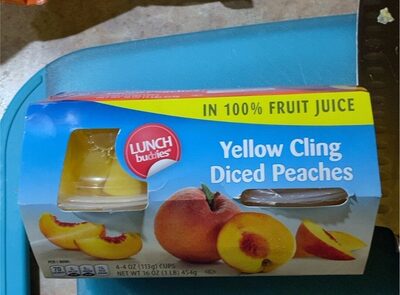 Yellow Cling Diced Peaches front packaging