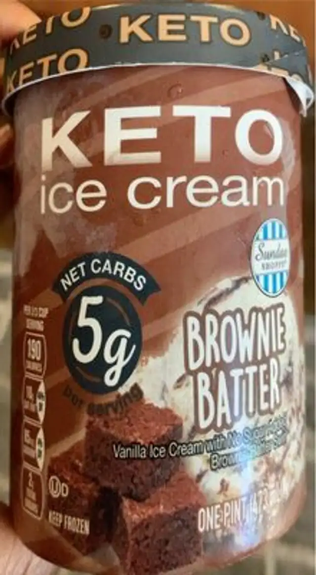 Keto Ice Cream Brownie Batter