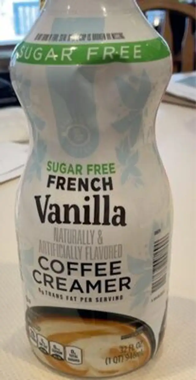 Sugar Free French Vanilla Coffee Creamer