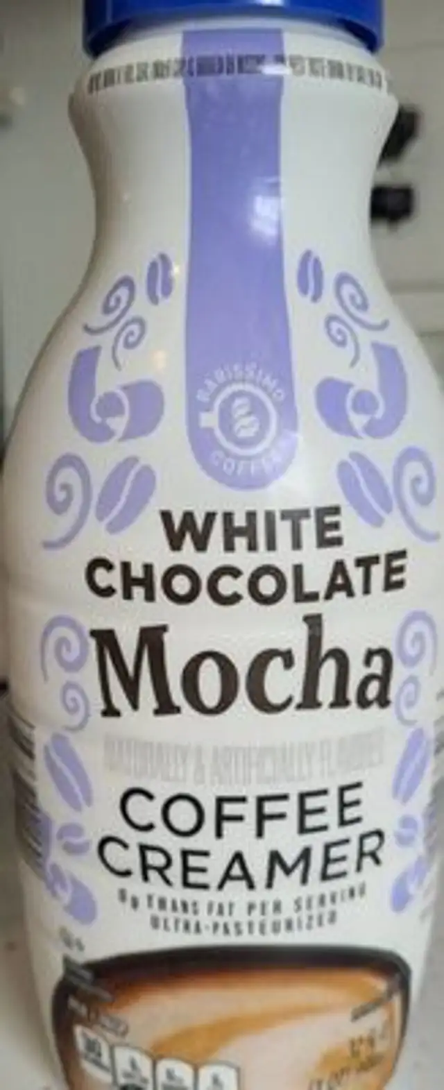 White chocolate Mocha coffee creamer