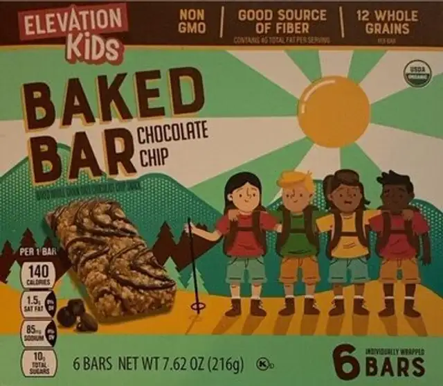 Elevation Kids Baked Bar Chocolate Chip