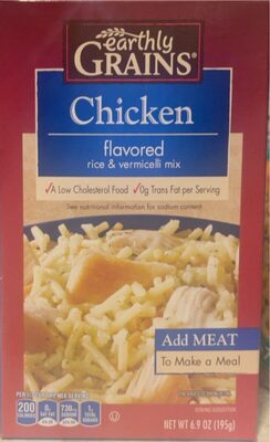 Chicken flavored rice & vermicelli mix front packaging