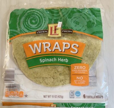 Spinach Herb Wraps