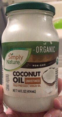 Unrefined Coconut Oil front packaging