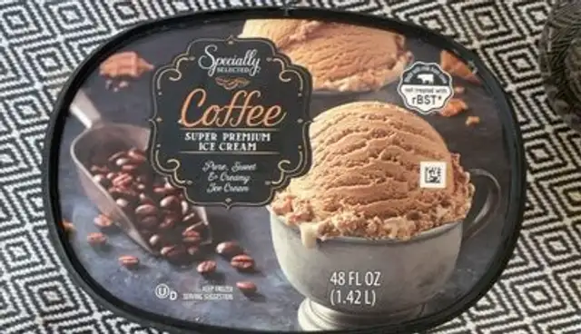 Super premium ice cream coffee