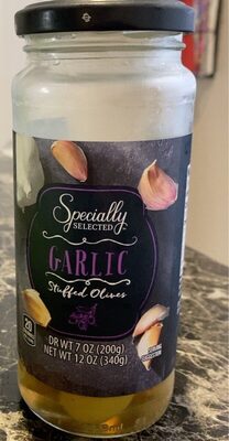 green olives with garlic