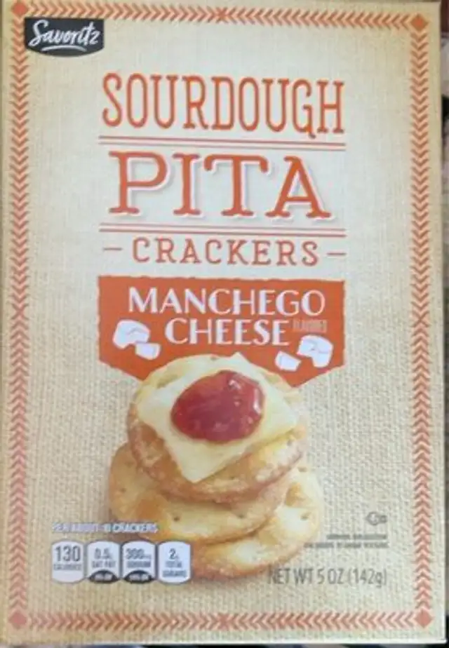 Sourdough pita crackers