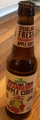 Sparkling fresh cranberry apple cider