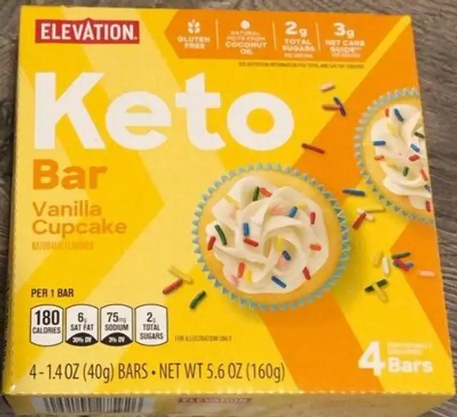 Vanilla Cupcake Keto Bars