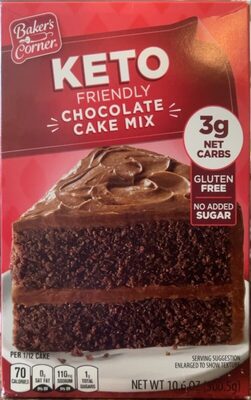Keto friendly chocolate cake mix