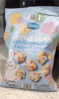 Kettle corn with marshmallow flavored drizzle