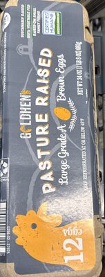 Large brown grade A Eggs front packaging