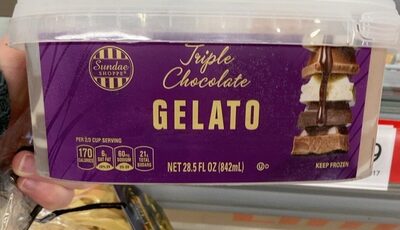Triple chocolate gelato