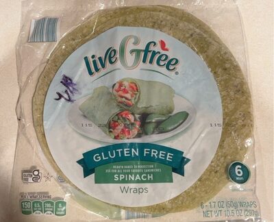 Spinach wrap front packaging